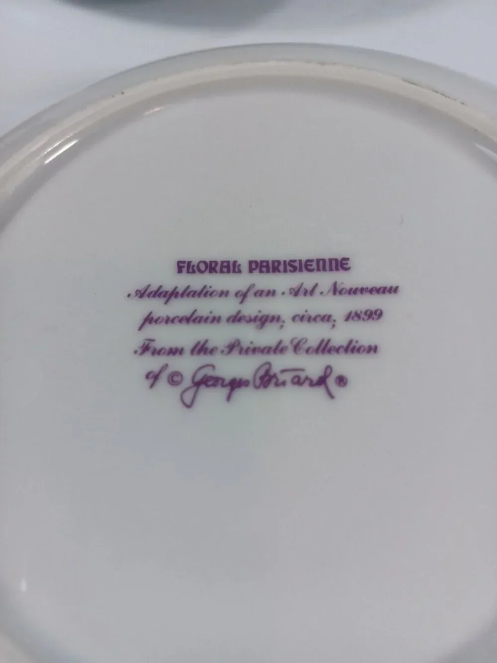 Georges Briard Floral Parisienne Art Nouveau Soup Pasta Salad Cereal Bowls 7 5/8